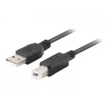 Kabel USB-A na USB-B LANBERG CA-USBA-15CU-0018-BK, 1,8 m, czarny