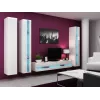 Szafka pod telewizor cama meble VIGO NEW 30/180/40, biały połysk na blacie, płyta wiórowa, 1800×400×300 mm