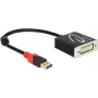 Adapter kabla wideo DeLOCK 62737 DVI-I 0.2 m Czarny