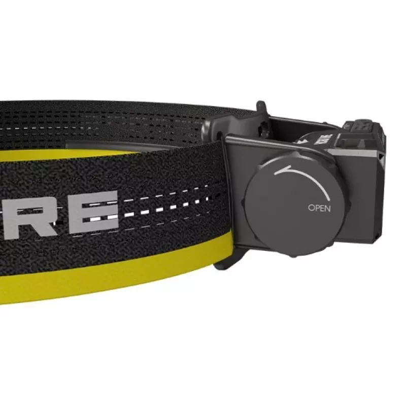 Latarka czołowa Nitecore HC60 UHE z baterią 4000 mAh, 6 diodami LED, wodoodporna, wstrząsoodporna, czarno-żółta