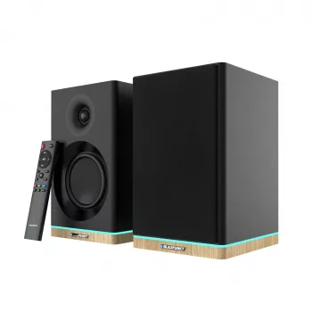 Głośniki półkowe Teac BS-60BK LED czarny — Bluetooth, 2×90 W, RCA, USB, optyczne, bass-reflex, pilot