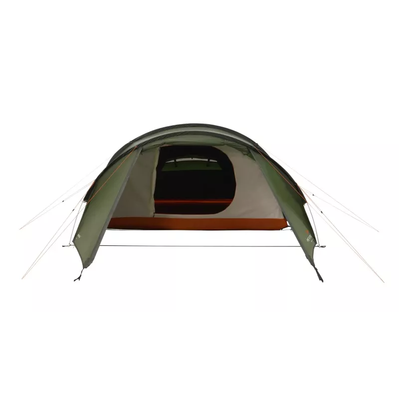 Namiot tunelowy Easy Camp Pasvik 4 — 4-osobowy, sztywna rama, tropik wodoodporny 3 m, aluminiowe maszty, ciemnozielony, 2350×4050×1200 mm