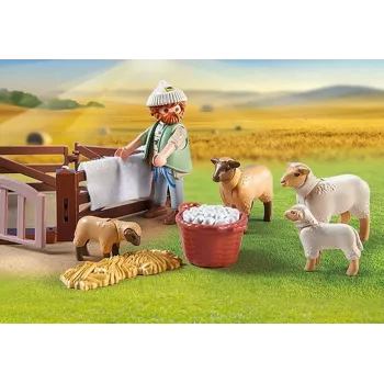Symulacyjna gra pasterska z owcami Playmobil