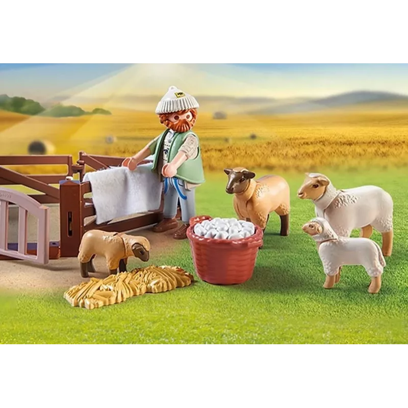 Symulacyjna gra pasterska z owcami Playmobil