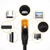 Kabel krosowy Ethernet QOLTEC UTP Cat6 10 m, 2×RJ45, czarny