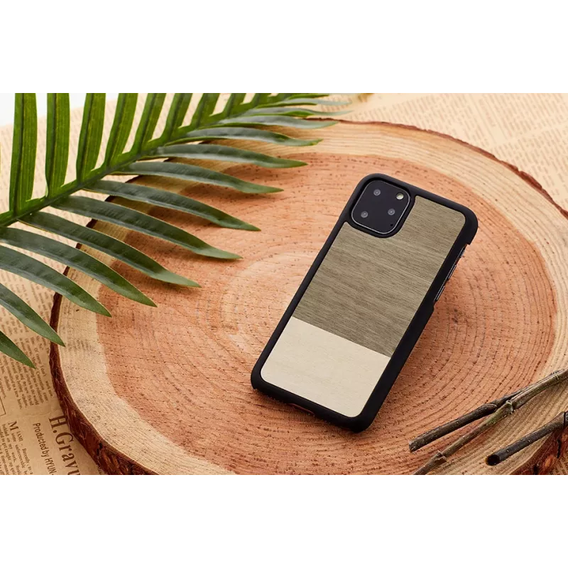 Etui na smartfona man and wood do iPhone 11 Pro Max — czarne, ochronne pokrowiec