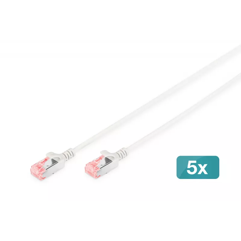 Kabel sieciowy Digitus CAT 6 U/FTP cienki patch cord RJ-45 Cat6 10m szary