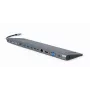 Gembird A-CM-COMBO9-01 USB Type-C 9-w-1 adapter wieloportowy (hub USB + HDMI + VGA + PD + czytnik kart + LAN + audio 3,5 mm), kolor szary