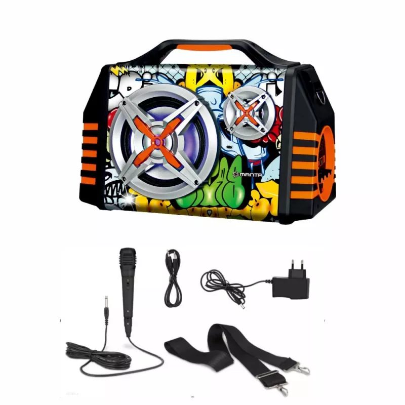 Głośnik przenośny Manta SPK1005PRO Helios 2, Czarny