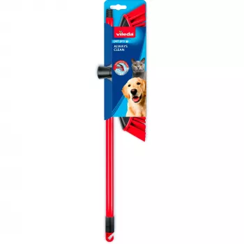 Miotła VILEDA Pet Pro ALWAYS CLEAN z ergonomiczną czerwoną rączką, lekka konstrukcja