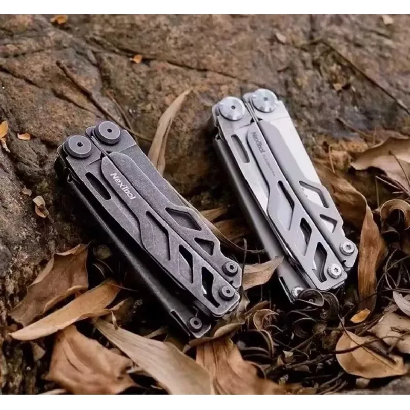 Multitool Nextool Mini FLAGSHIP NE20122 — 10-w-1 kompaktowe narzędzie wielofunkcyjne ze stali nierdzewnej, czarny, 67×27×17 mm, 83 g