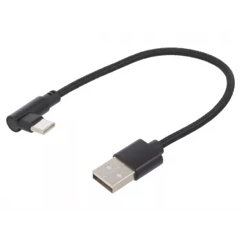 Kabel USB 2.0 do USB-C kątowy CC-USB2-AMCML-0.2M GEMBIRD