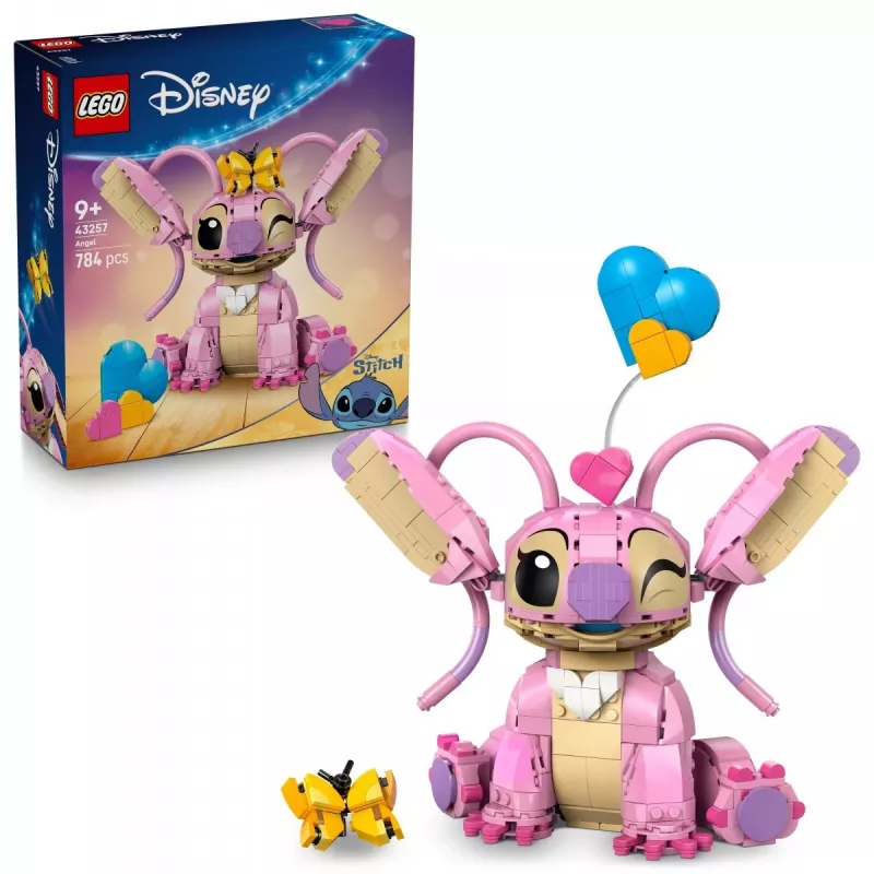 LEGO Disney kolekcjonerska mini konstrukcja Andzia Angel 43257 — 784 elementy, 250 mm wysokości, dla dzieci od 9 lat