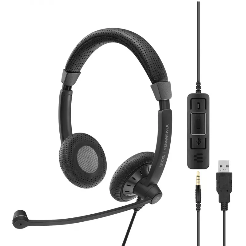EPOS | SENNHEISER IMPACT SC 75 USB MS Słuchawki przewodowe z pałąkiem, łączność USB Type-A, czarne