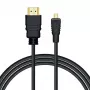 Savio CL-40/M HDMI (M) - micro HDMI (M) kabel z Ethernetem, 2m, Czarny