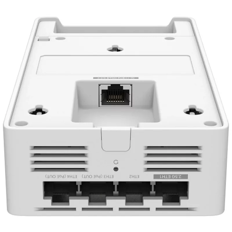 Punkt dostępowy bezprzewodowy TP-LINK EAP775-Wall 9300 Mbit/s, trójzakresowy 2.4/5/6 GHz, 5x RJ-45, PoE, biały