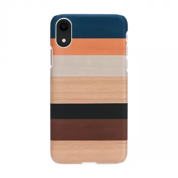 Etui ochronne man and wood do iPhone XR, białe, twarda skorupa