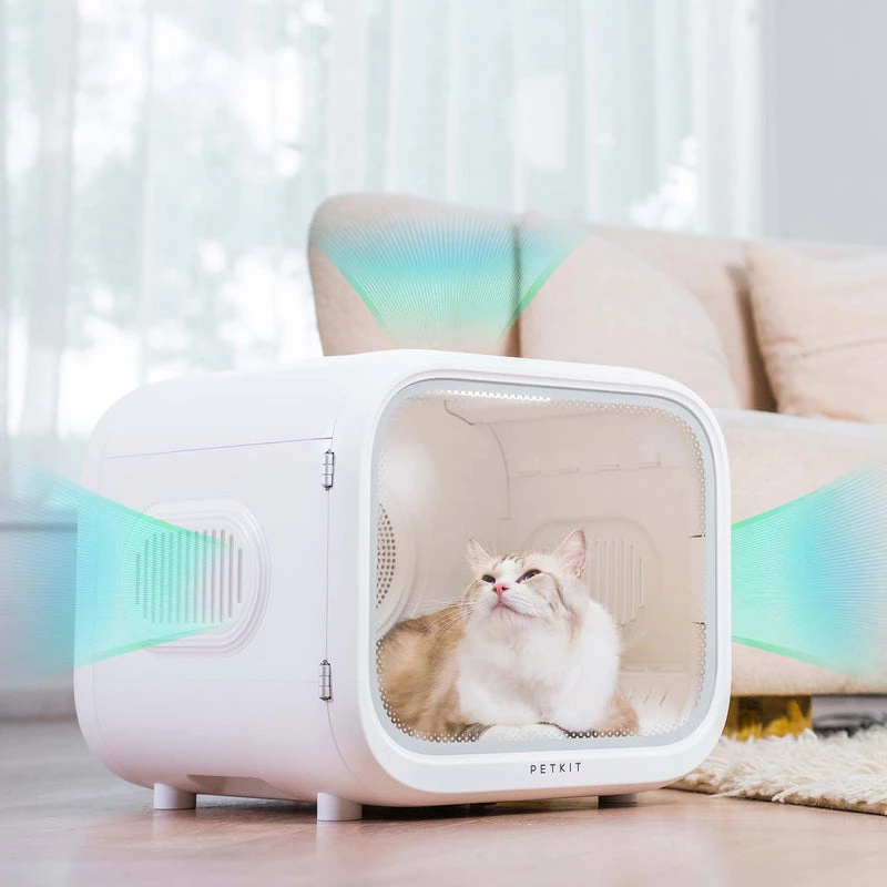 PETKIT AirSalon Max Pro Inteligentna Suszarka dla Zwierząt dla Kotów, Biała, Model PD10 Max