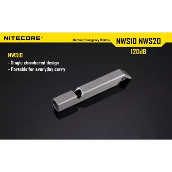 Whistle Outdoor EMERGENCY/120DB NWS10 Nitecore