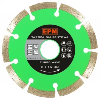 Segmentowa tarcza diamentowa 350 mm do cięcia betonu i muru, model E-550-0350