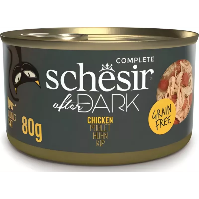 Mokra karma dla kota Agras Pet Foods Schesir 80 g — Kurczak, Bez zbóż, Dorosły, Każda rasa