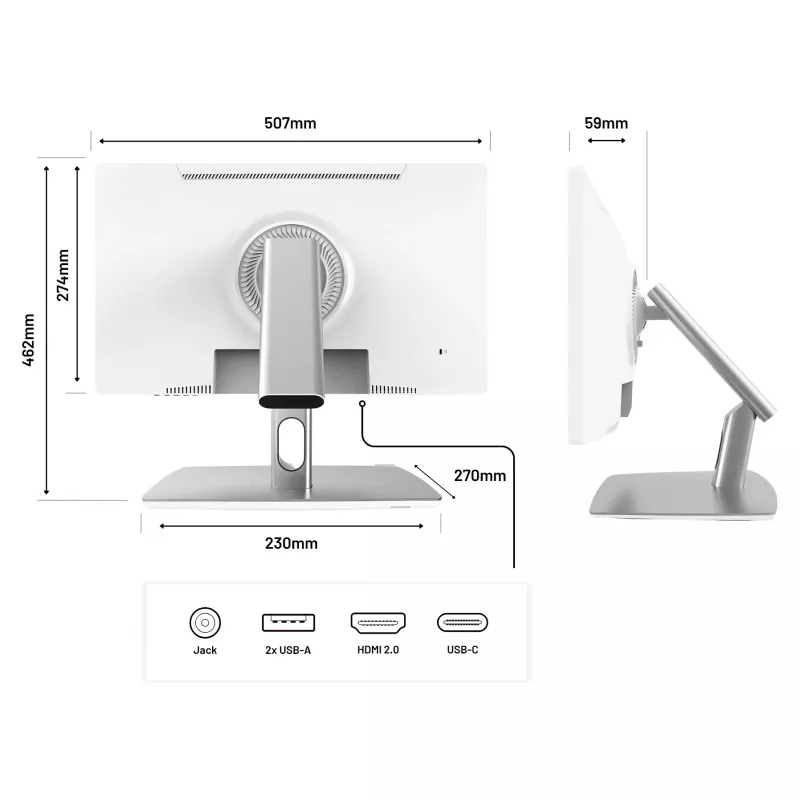 Monitor dotykowy JAPANNEXT FHD 54,61 cm (21,5 inch) 1920x1080 pikseli, matryca IPS, 8 ms, 75 Hz, AMD FreeSync, HDMI, dotyk (JN-IPS2152FHDR-C65W-FLD-T)