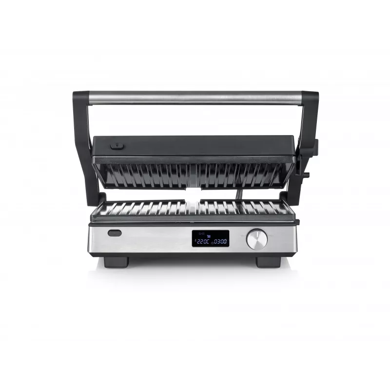 Grill kontaktowy Severin KG 2380 Czarny Srebrny 2000W Stal nierdzewna