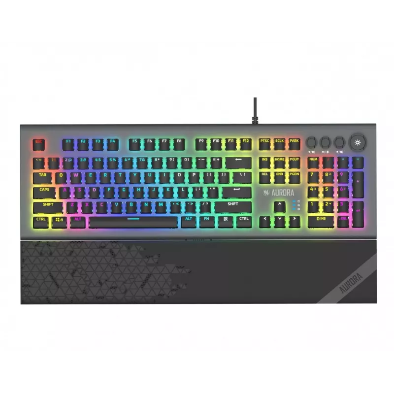 Klawiatura iBox Aurora K-5 USB QWERTY Srebrna