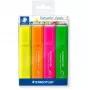 Marker Staedtler 364 P WP4 końcówka dłutowa zielony pomarańczowy różowy żółty