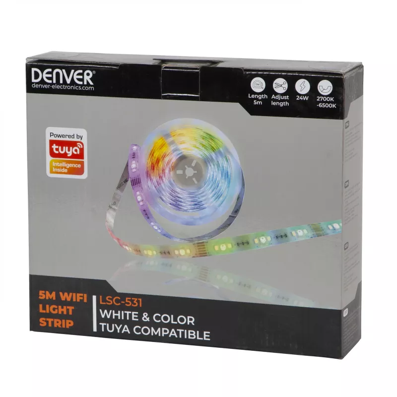 DENVER LSC-531 listwa świetlna 24W 2700-6500K RGB/ciepła biel/chłodna biel