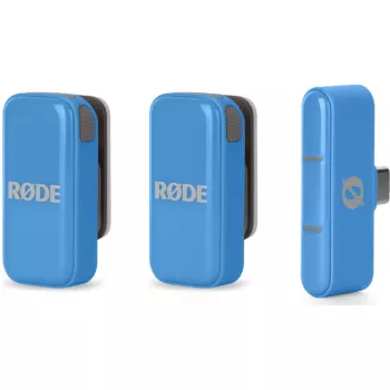 Bezprzewodowy mikrofon krawatowy Rode Wireless Micro — niebieski (WIMICROCBLU)