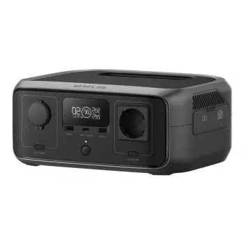 Przenośna stacja zasilania EcoFlow RIVER 3 UPS — LiFePO4 245 Wh, 300 W, 1 gniazdo AC, USB-A, USB-C, wejście AC/słoneczne/DC
