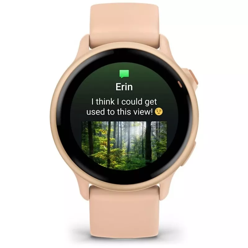 Garmin vívoactive 6 3,05 cm (1,2) AMOLED 42 mm Cyfrowy 390 x 390 pikseli Ekran dotykowy Różowy Wi-Fi GPS (satelitarny)