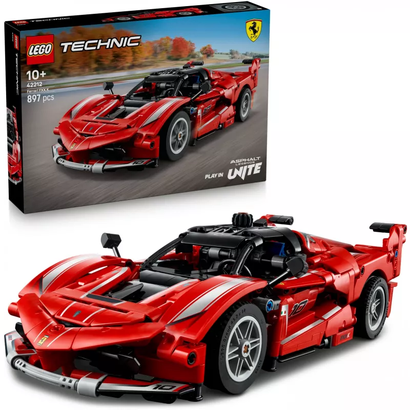 Zabawka konstrukcyjna LEGO Technic Ferrari FXX K model w skali 1:10, 897 elementów, wiek 10+