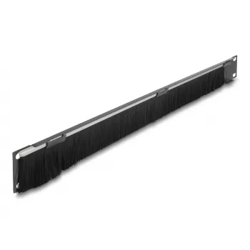 Panel szczotkowy DeLOCK 66750 szary metal nylon 19 cali