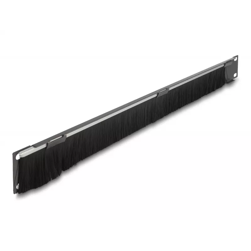 Panel szczotkowy DeLOCK 66750 szary metal nylon 19 cali