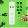 Listwa zasilająca Tellur — inteligentna listwa WiFi z 3 gniazdami AC i 4 portami USB (4A)