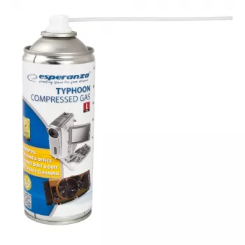 Sprężone powietrze ESPERANZA ES103 400 ml, niebieski/biały, nie pozostawia rys