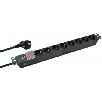 Rack Power Distribution Unit helos PROFESSIONAL 19 cali Offline UPS, ochrona zasilania do montażu w szafie rack