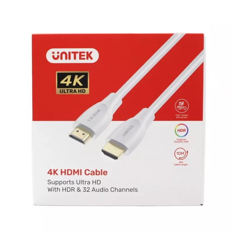 Kabel HDMI Unitek C11090AWH03-1M — 1 m, obsługa 4K 60Hz