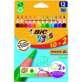 BIC Kczerwonyki ołówkowe CEV.TRIANG.CBW 10+2 EU 12 kczerwonyek, 214842