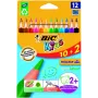BIC Kczerwonyki ołówkowe CEV.TRIANG.CBW 10+2 EU 12 kczerwonyek, 214842