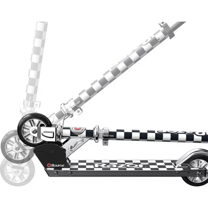Hulajnoga nożna Razor Model A — lekka składana hulajnoga dla dorosłych i nastolatków, aluminiowa, regulowana kierownica, maks. obciążenie 65 kg