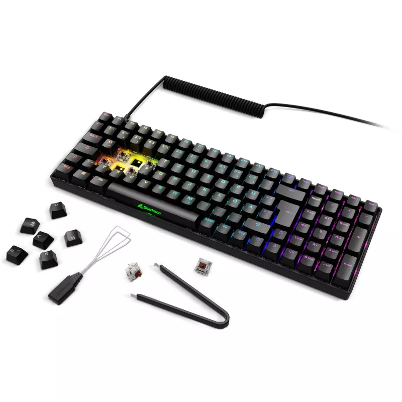 Klawiatura Gamingowa Sharkoon SGK50 S2 Mechaniczna QWERTZ Bezprzewodowa