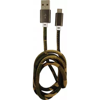 Przewód LC-POWER USB-Micro-1M-5 1m kamuflaż leśny, USB A na Micro-USB (LC-C-USB-MICRO-1M-5)