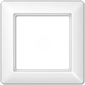 Ramka gniazda ściennego JUNG AS 581 BF WW Biała — termoplastyczna, 80,5×80,5 mm