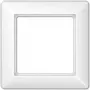 Ramka gniazda ściennego JUNG AS 581 BF WW Biała — termoplastyczna, 80,5×80,5 mm