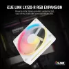 CORSAIR iCUE LINK LX120-R RGB 120mm ARGB Reverse Blade wentylator obudowy - biały