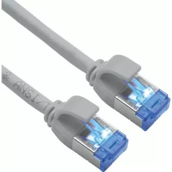 ROLINE S/FTP kabel krosowy Cat.6A TPE PoE-tauglich verknotungsfrei Szary 0.5m - Sieć - CAT 6a