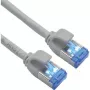 ROLINE S/FTP kabel krosowy Cat.6A TPE PoE-tauglich verknotungsfrei Szary 0.5m - Sieć - CAT 6a